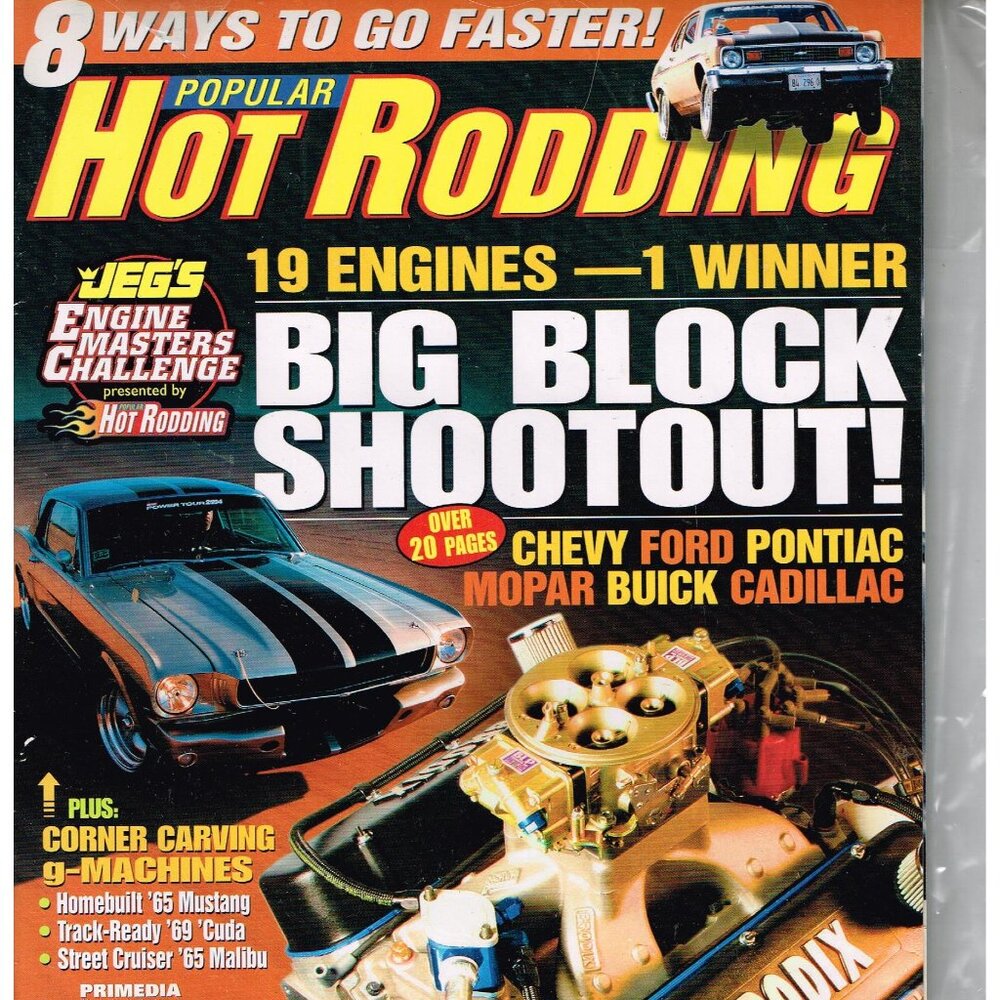 POPULAR HOT RODDING MAGAZINE FEBRUARY 2006-BIG BLOCK SHOOTOUT!CHEVY FORD PONTIAC